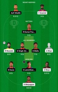 Dream11 Team for United Arab Emirates vs Nepal - ICC Cricket World Cup League Two 2019-23.