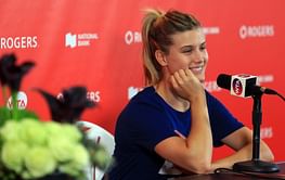 In pictures: Eugenie Bouchard documents her journey of trying Jai Alai for the first time in Miami