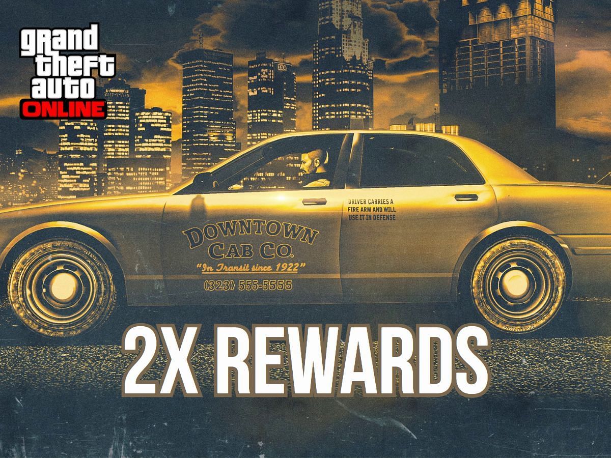Players can earn upto 2x rewards in Taxi Works in GTA Online this week (Image via Sportskeeda)