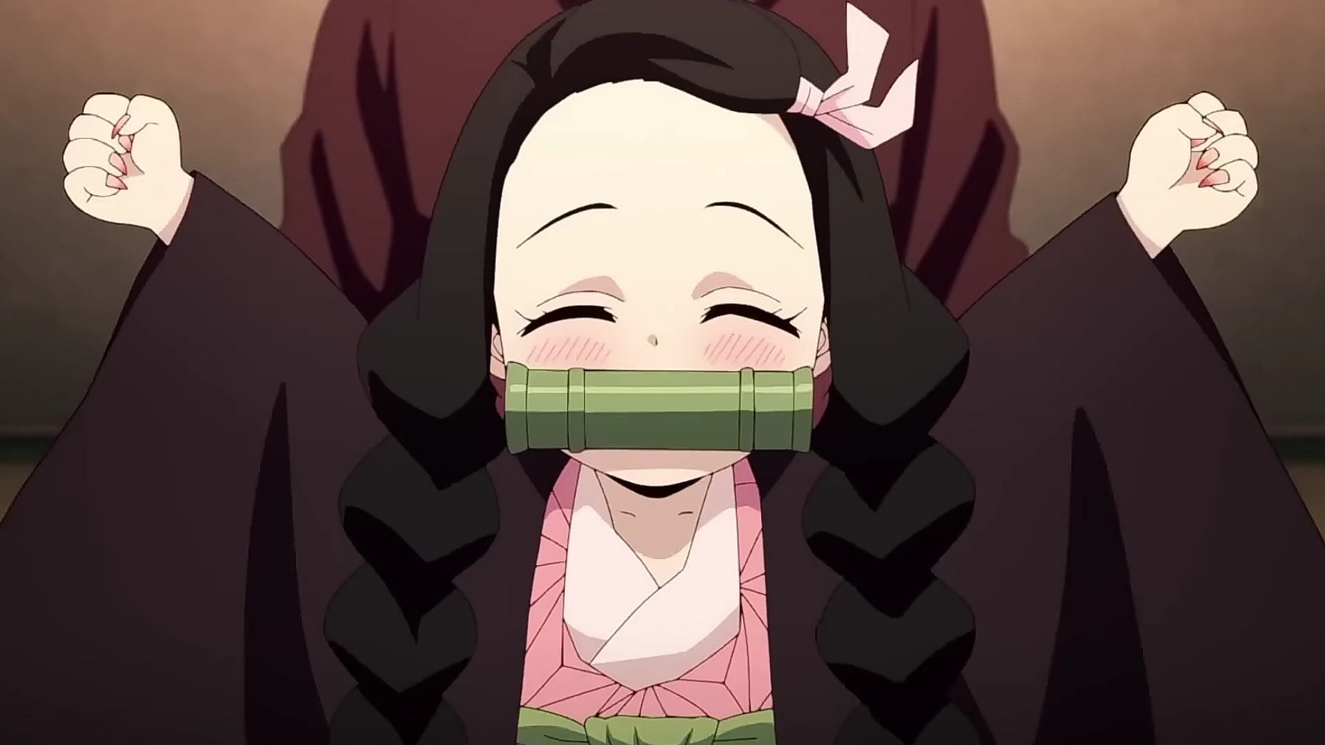 Nezuko Kamado as seen in the trailer for the upcoming season 3 (Image via Ufotable)