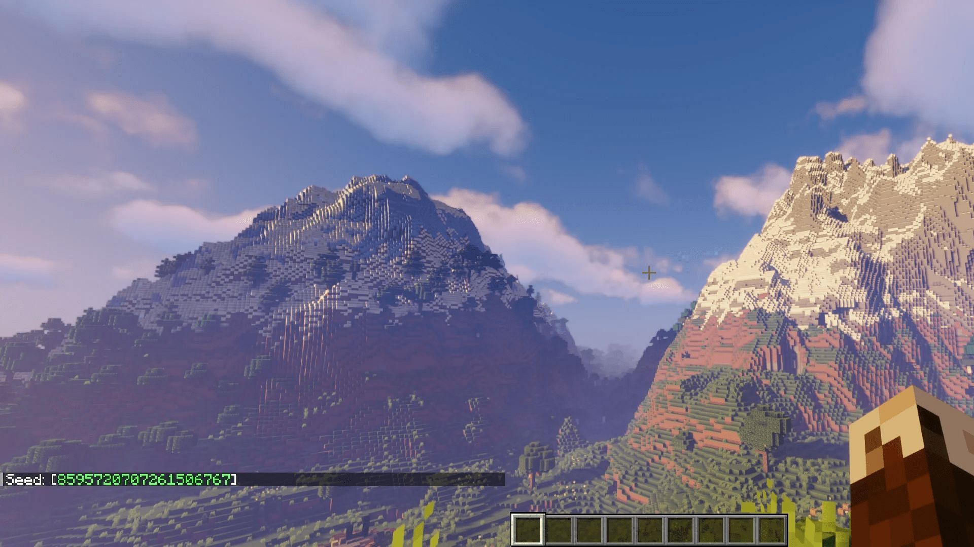 Mountains reaching Minecraft