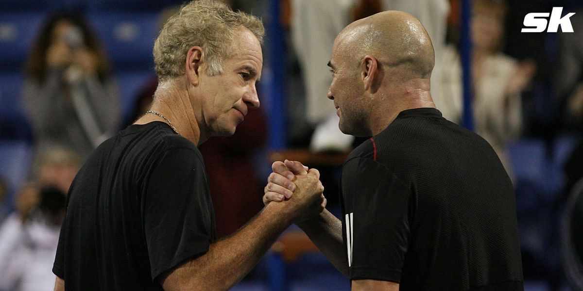 John McEnroe and Andre Agassi