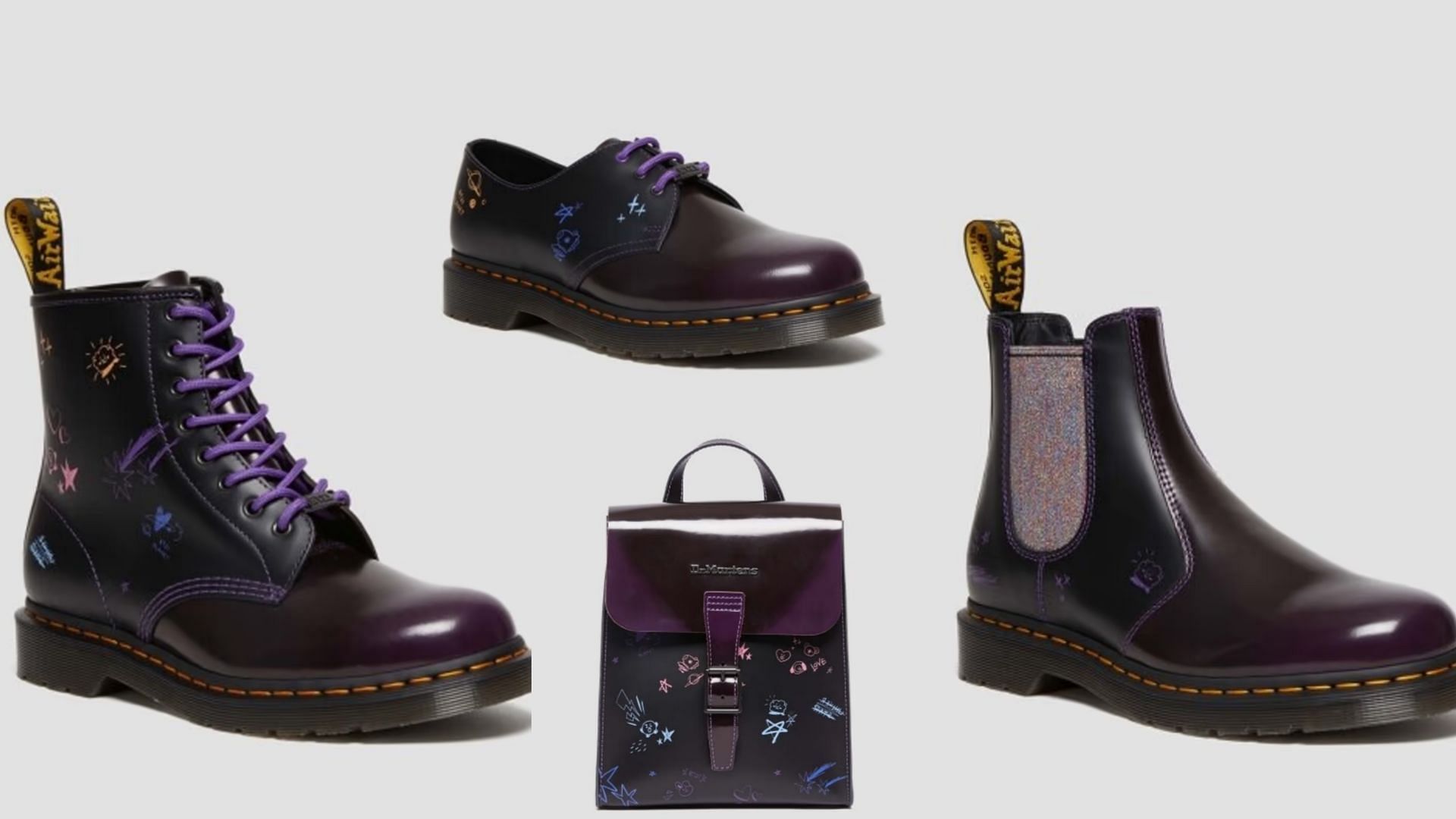 The upcoming Dr. Martens x BTS BT21 collaborative collection (Image via Sportskeeda)