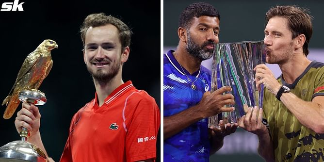 "He's out there winning week in and week out" - Rohan Bopanna admits turning to Daniil Medvedev for inspiration after historic Indian Wells triumph