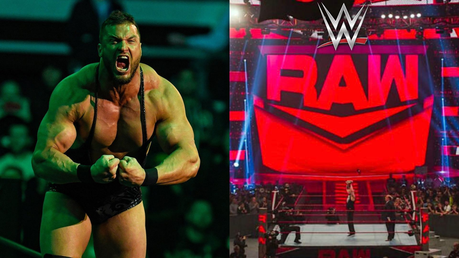 Wardlow (left), WWE Monday Night RAW (Right)