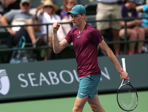 Jannik Sinner at the 2023 BNP Paribas Open.