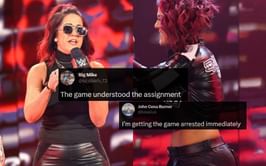 "I don't like his hand placement at all" - WWE fans react to Bayley sharing a photo with The Game