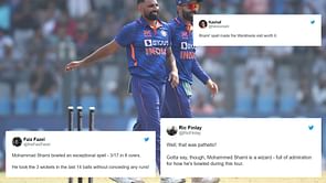 "The Shami SHOW" - Twitter erupts to applaud the seamer's exceptional spell in 1st IND vs AUS ODI