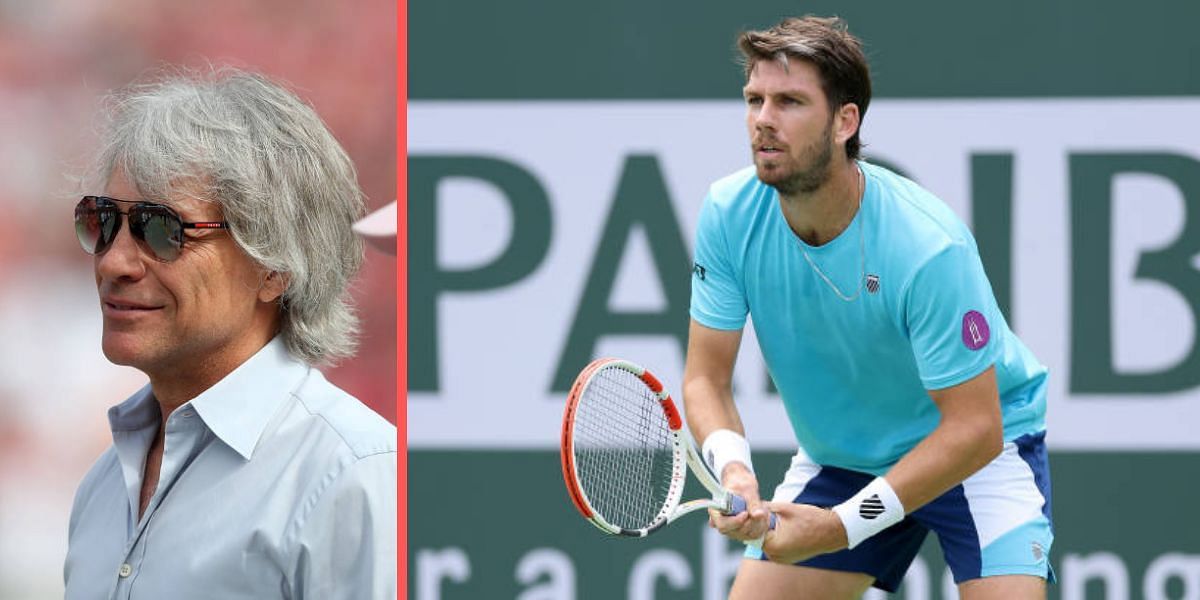 Bon Jovi (left), Cameron Norrie 