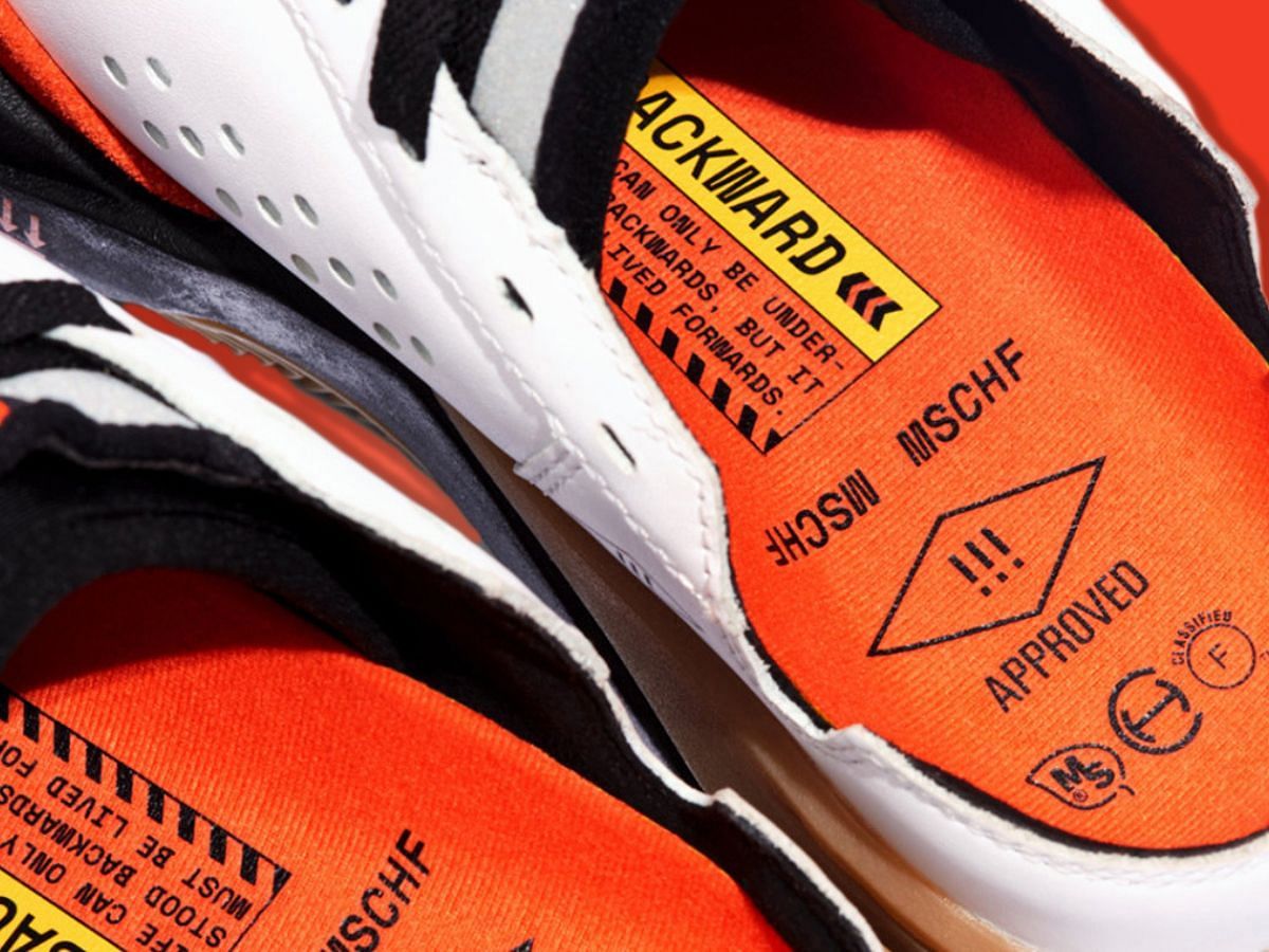 Here&#039;s a look at the printed insoles of the pairs (Image via Sole Retriever)