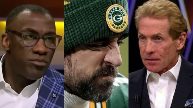 “Flat-out lie” – Skip Bayless, Shannon Sharpe rip Aaron Rodgers’ ‘all-time blame deflection’