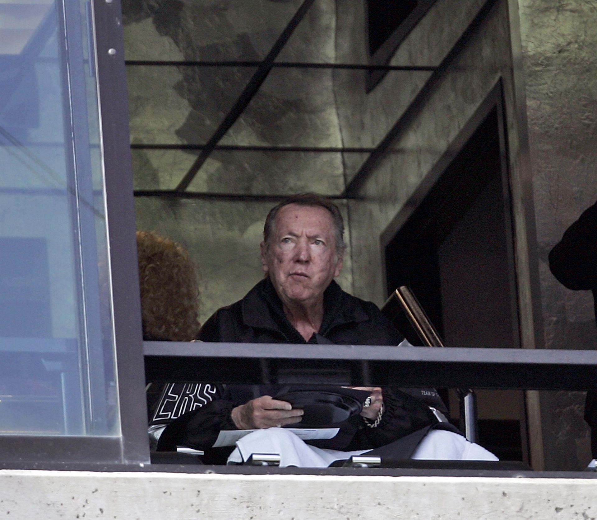 Al Davis in the owners box