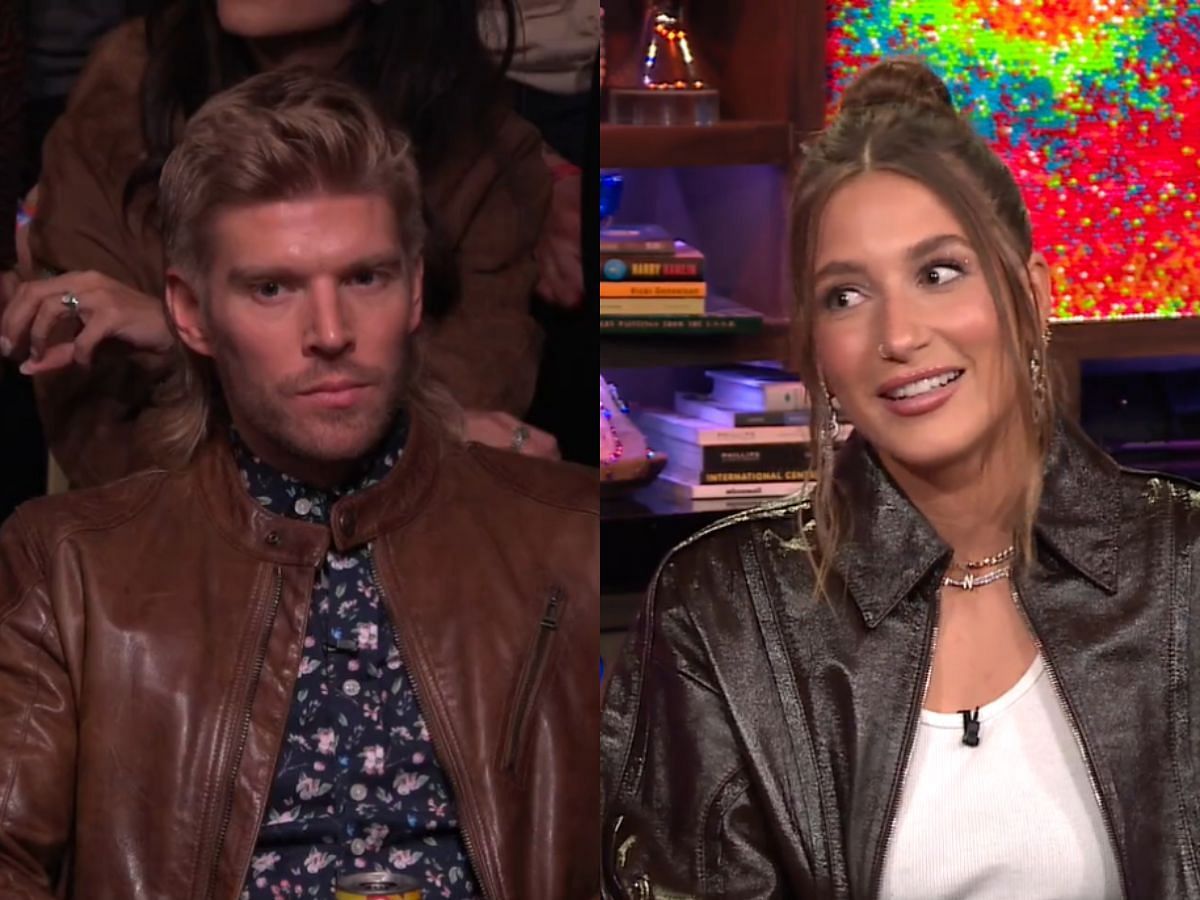 Amanda and Kyle accuse Lindsay and Carl of starting cheating rumors (Images via BravoWWHL/ Twitter)
