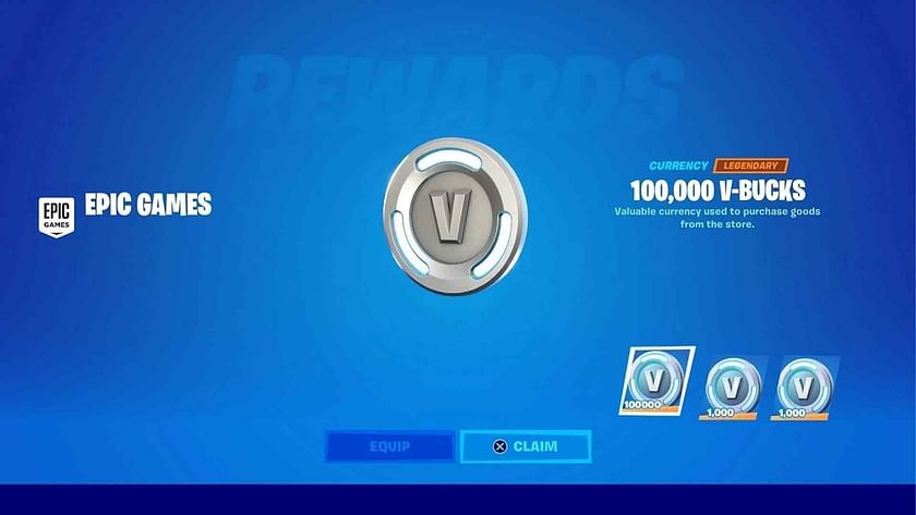 Fortnite announces free V-Bucks giveaway of 100000, check your
