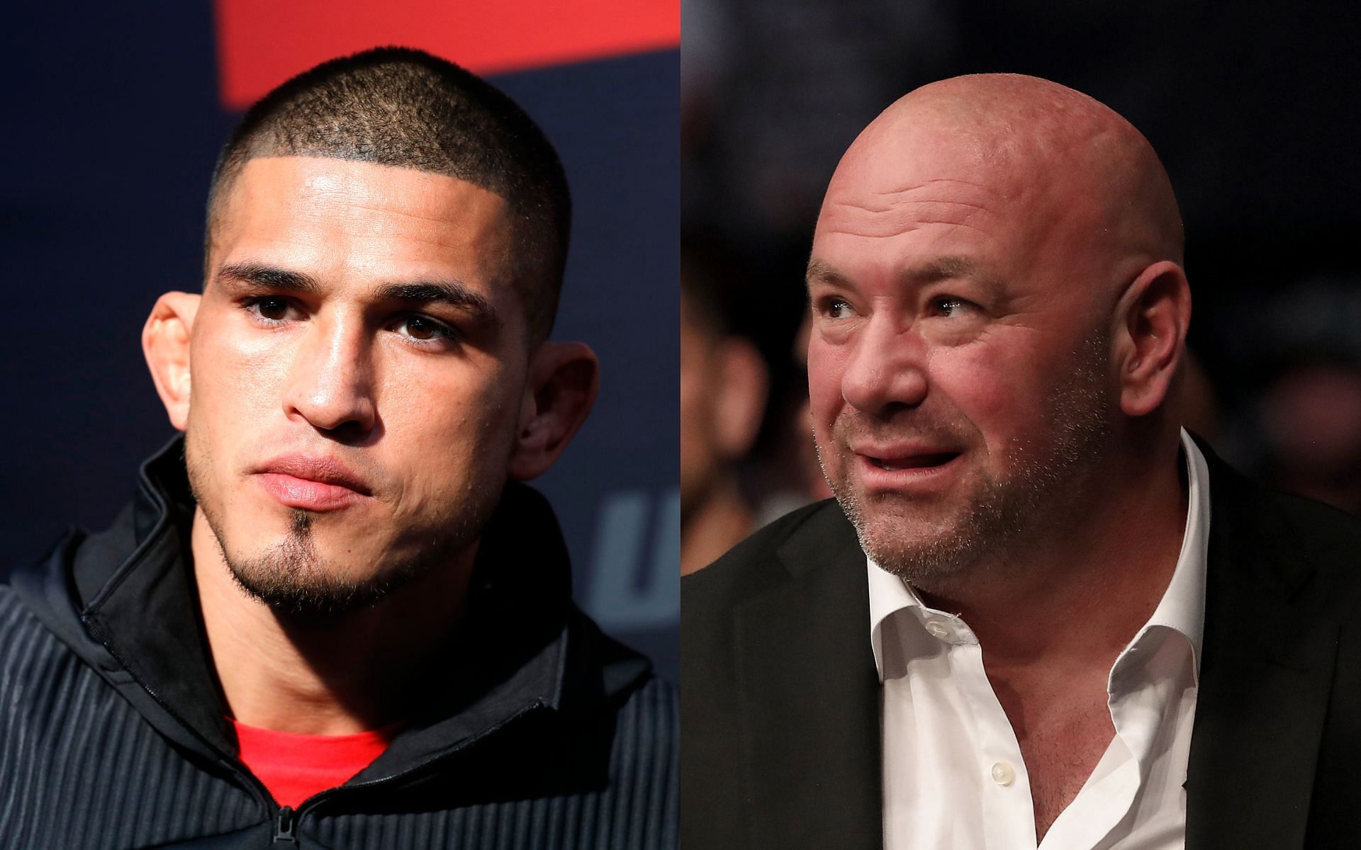 Anthony Pettis (left) and Dana White (right). [via Getty Images]
