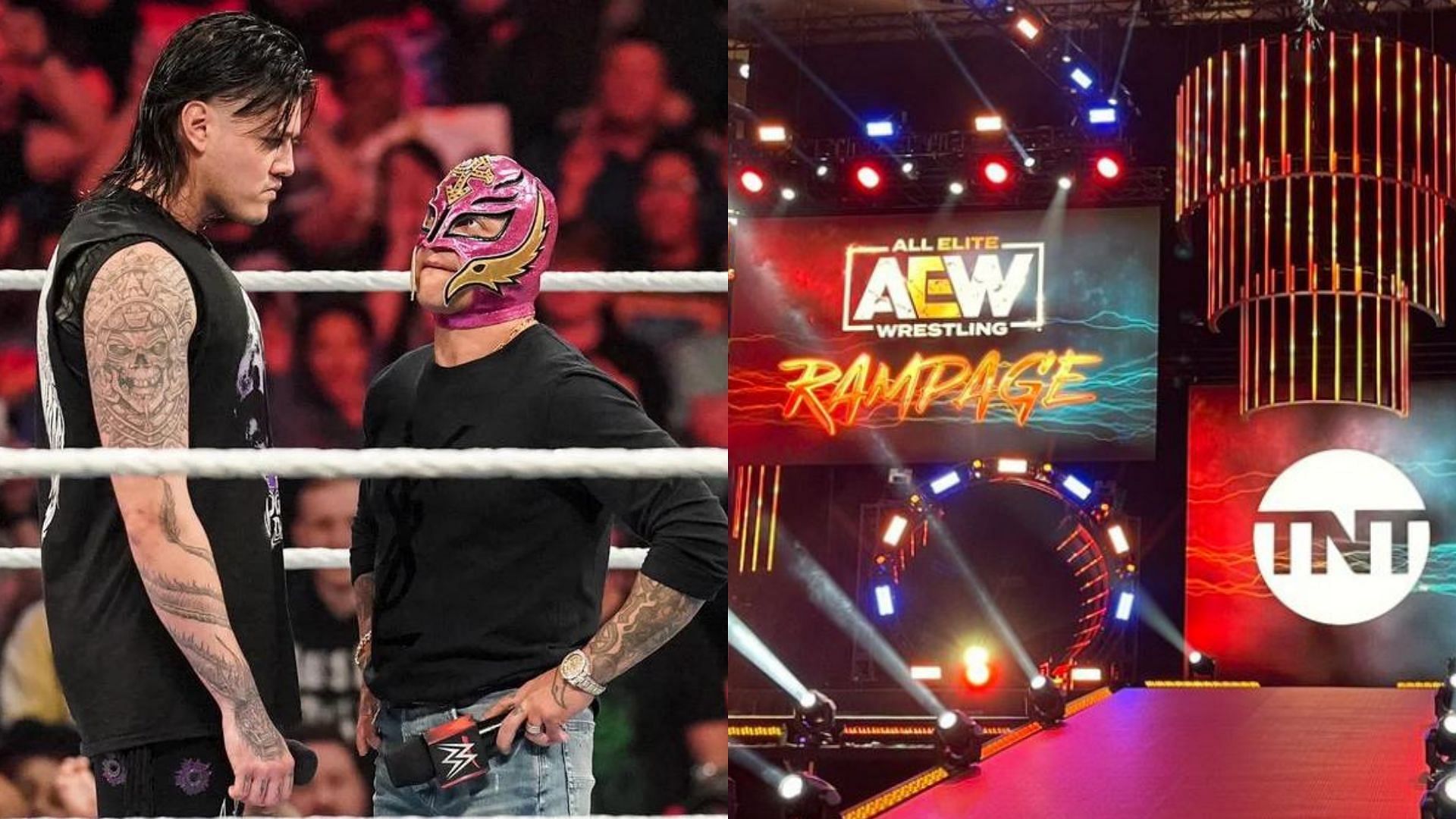 Dominik Mysterio is currently feuding with Rey Mysterio