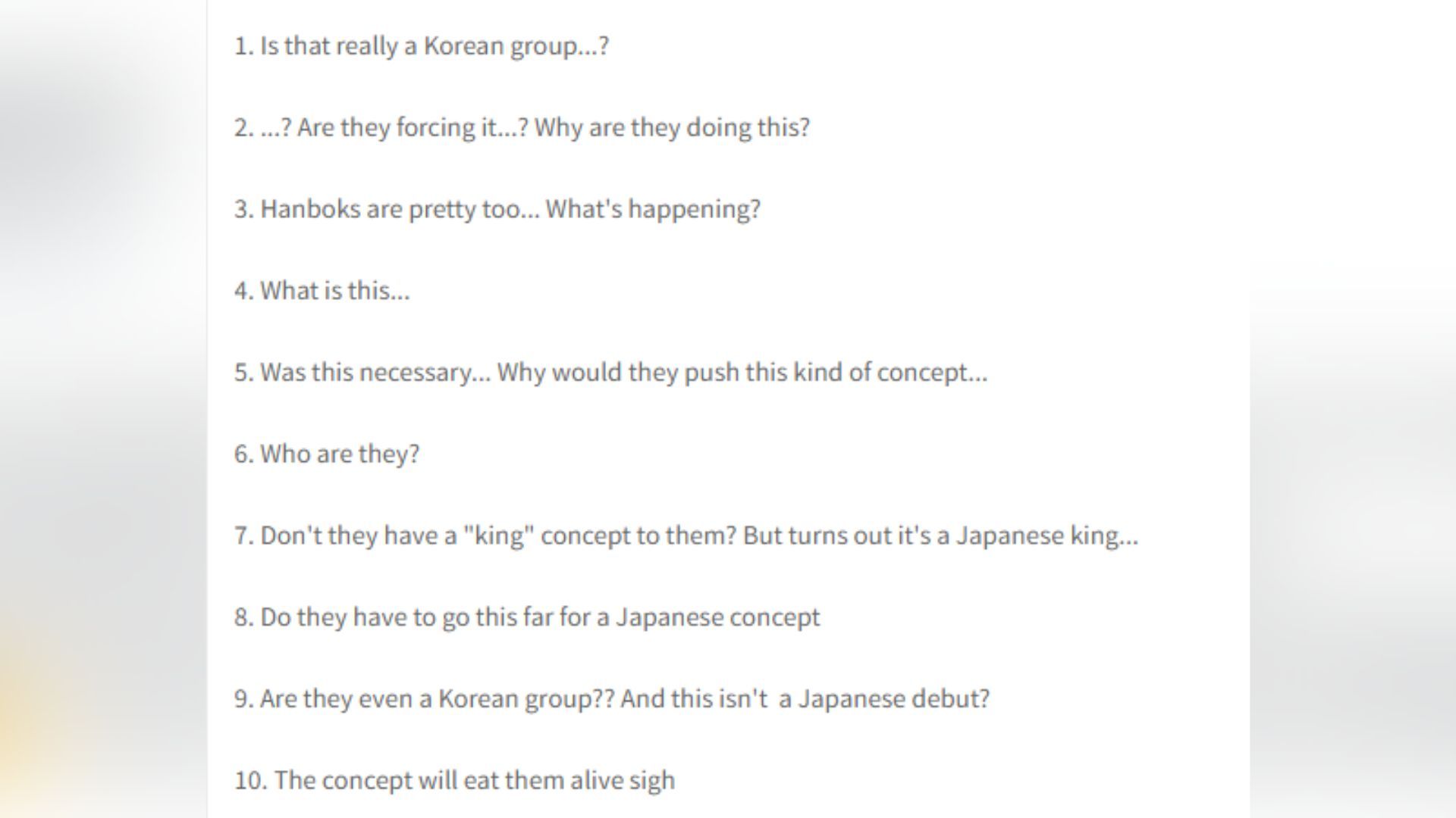 Korean netizens comment on the Japanese-inspired concept (Image via pannchoa)