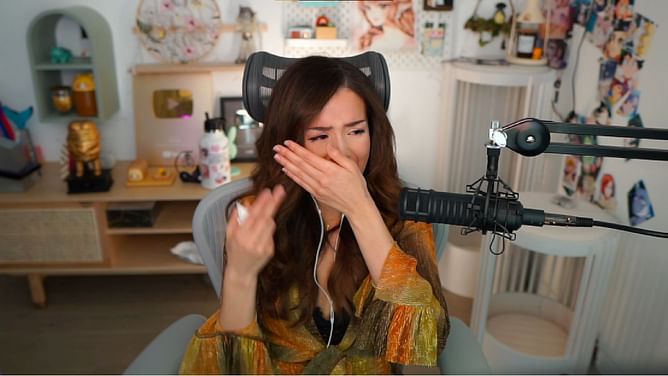 "It's disgusting": Pokimane breaks down while sharing story of a person using her name to manipulate women in the industry