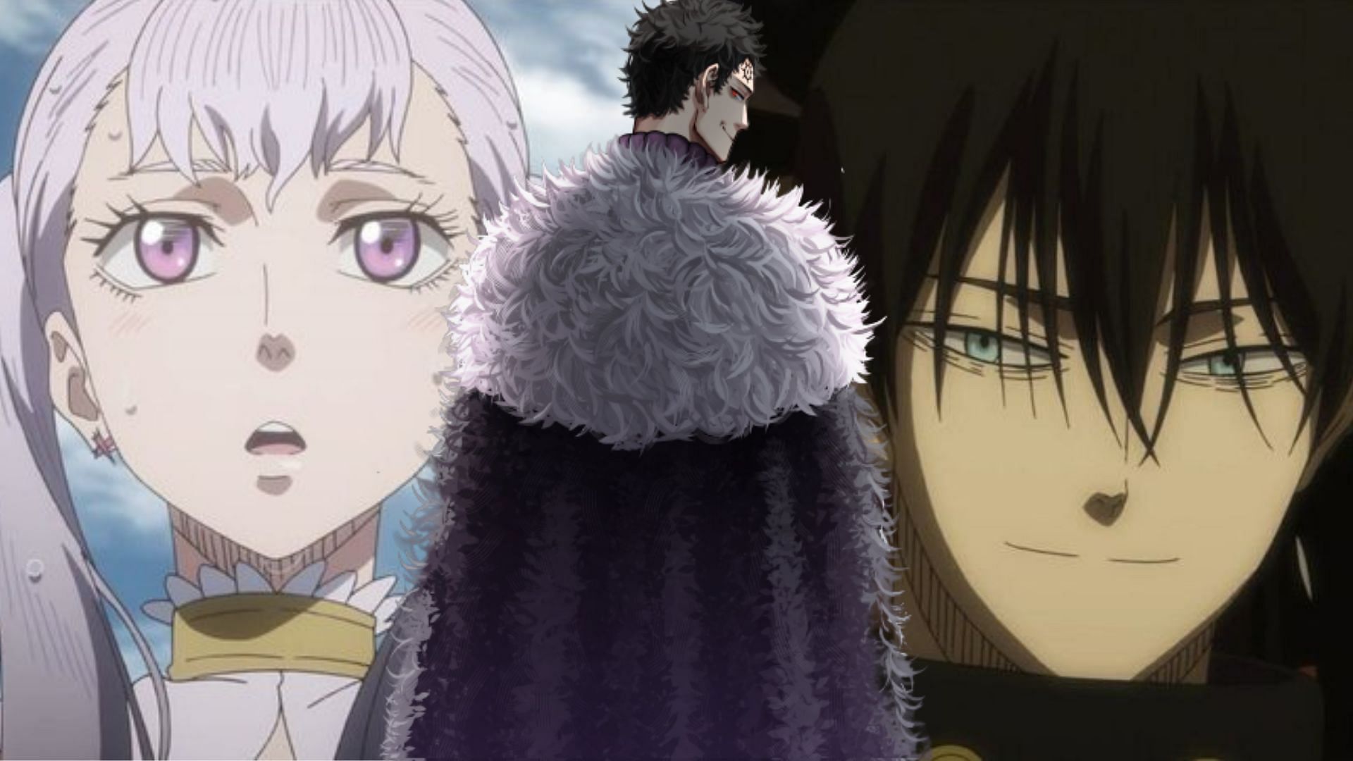 Noelle, Lucius, and Nacht as seen in Black Clover