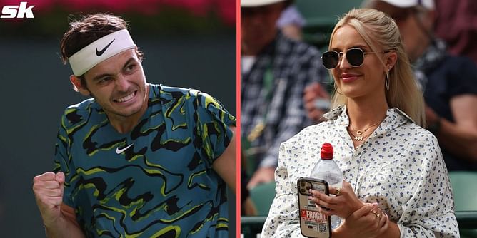 Taylor Fritz's girlfriend Morgan Riddle celebrates as defending champion enters quarterfinals at Indian Wells 2023