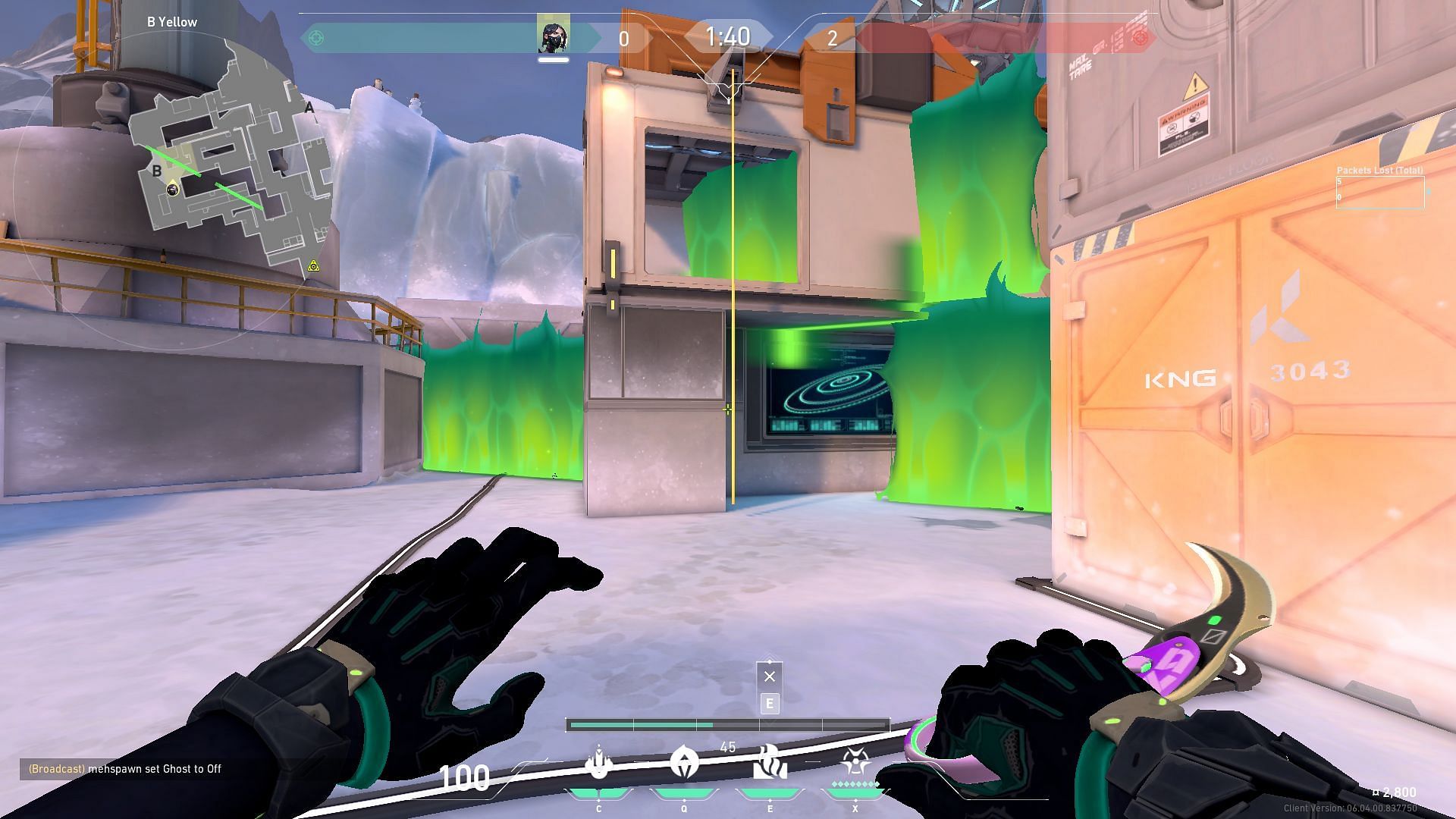 Viper wall on Icebox(Image via Riot Games)