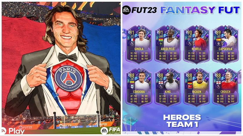 All leaked FIFA 23 Fantasy FUT Hero cards, including Ginola, Pele, and more