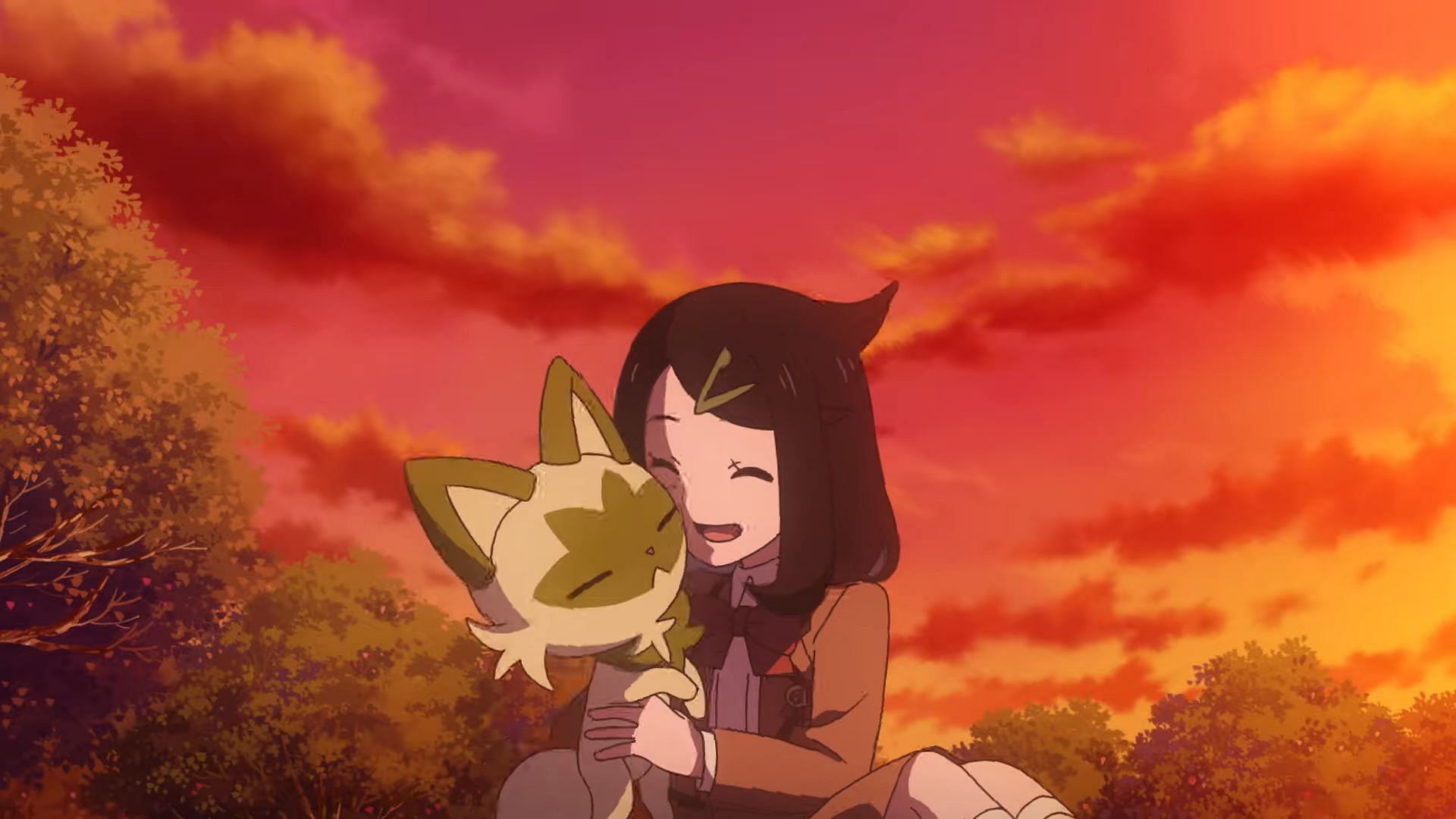 Liko and Sprigatito as seen in the anime (Image via OLM)