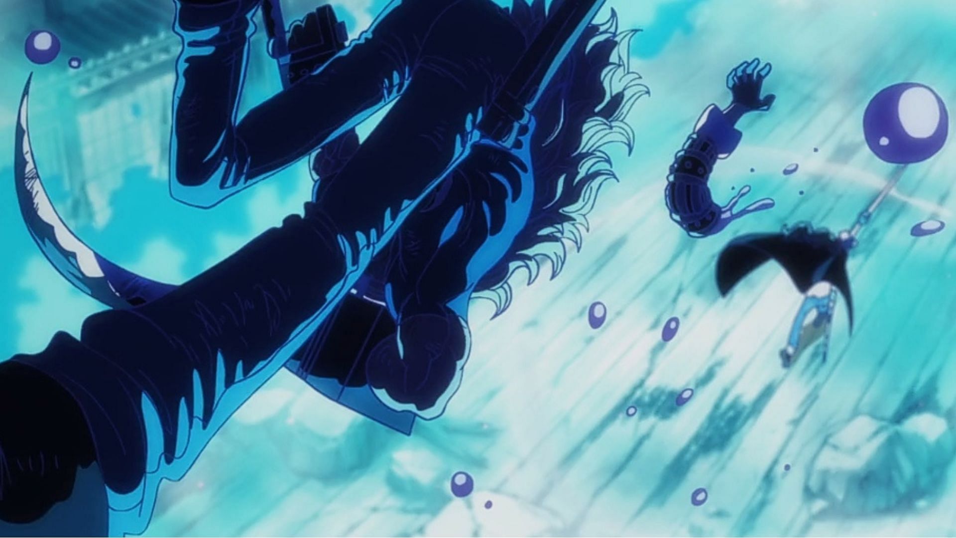 Killer vs Hawkins as seen in One Piece episode 1054 (Image via Toei Animation)