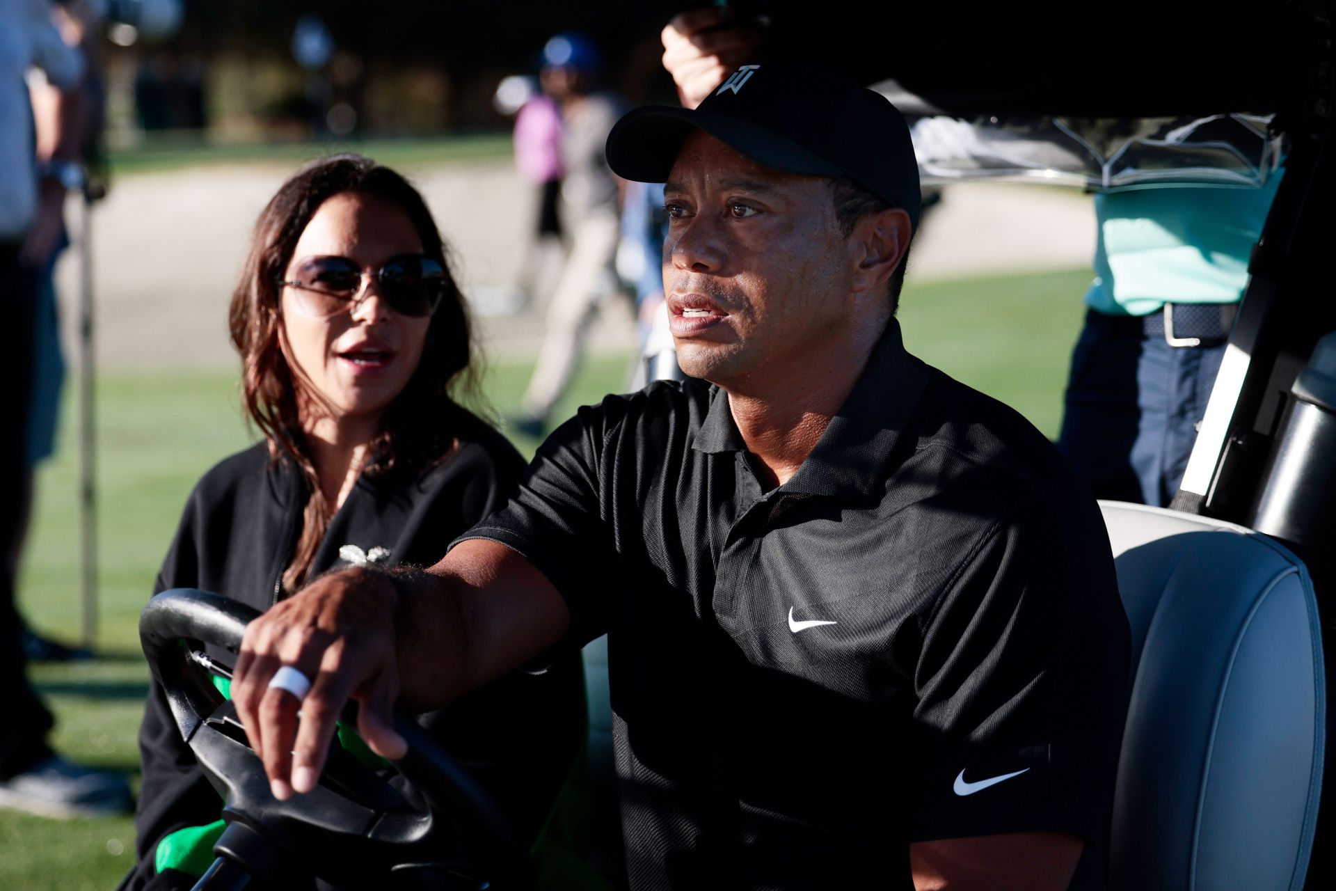 Tiger Woods and Erica Herman in happier times