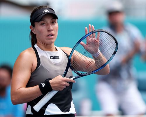 Jessica Pegula after beating Katherine Sebov at the Miami Open