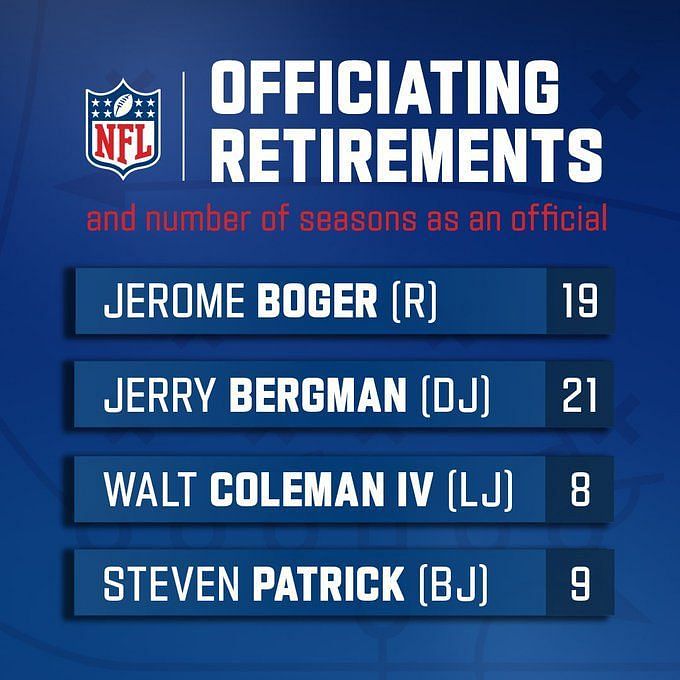 Longtime NFL referee Jerome Boger retires