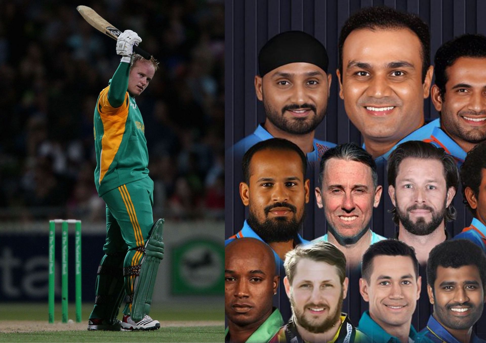 Richard Levi is part of a number of superstars who are gracing the Legends Cricket Trophy 2023 (Picture Credits: Getty Images; Twitter/Legends Cricket Trophy 2023)