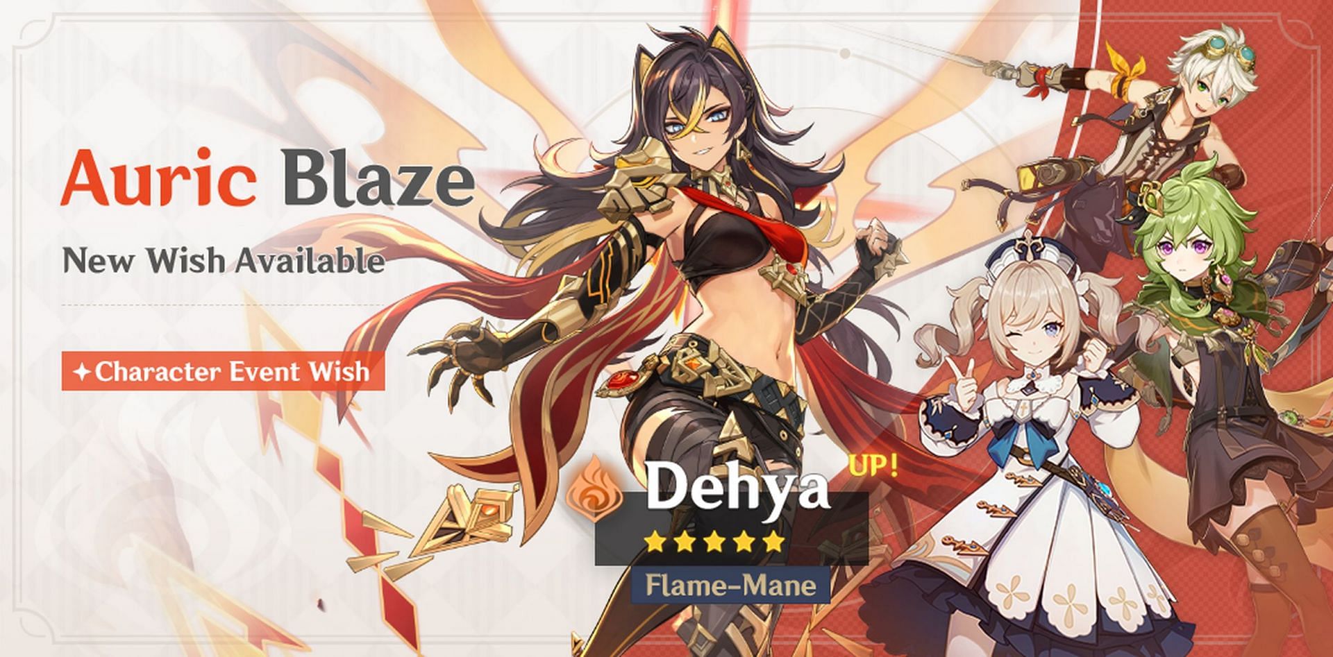 Dehya&#039;s character banner will be live once the new update launches (Image via HoYoverse)