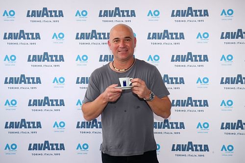 Andre Agassi at the 2019 Australian Open