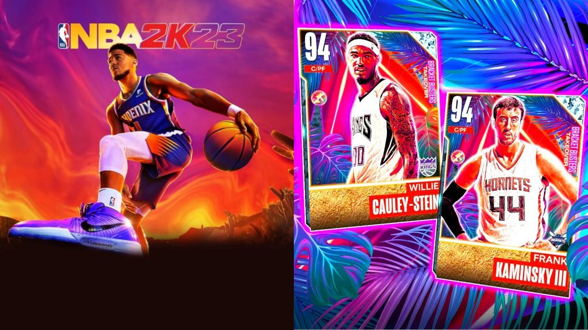 NBA 2K23 players will have a difficult pick between Willie Cauley-Stein and Frank Kaminsky&rsquo;s Takeover cards during the Bracket Busters promo (Images via 2K Sports)