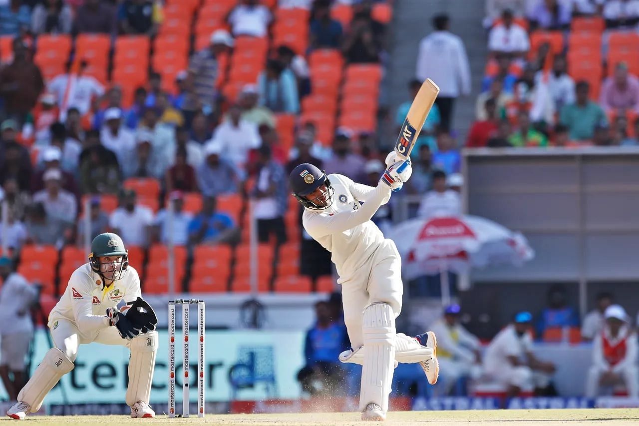 Shubman Gill struck a solitary maximum during his innings. [P/C: BCCI]
