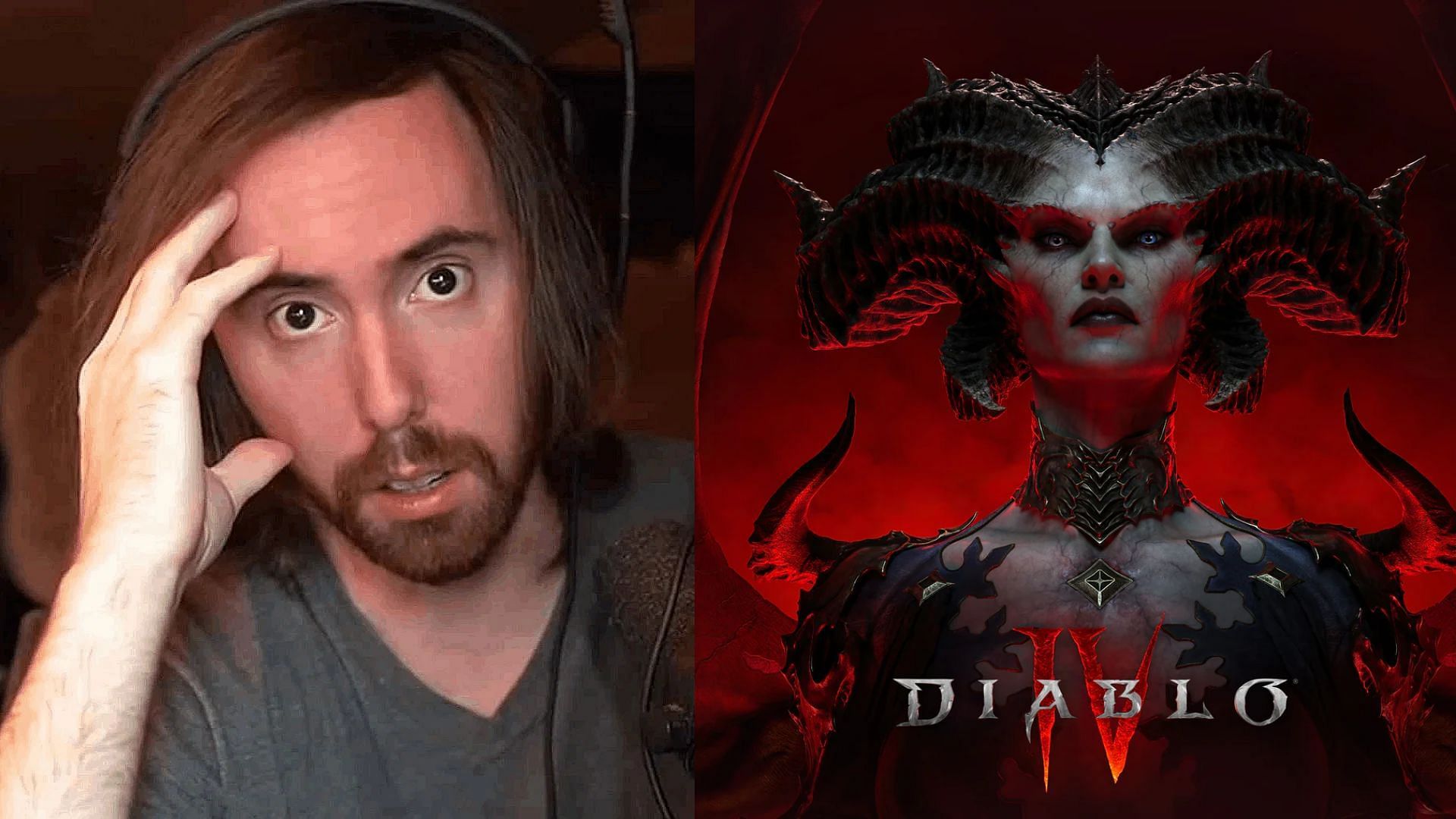 Asmongold loses character progress in a crash minutes after starting Diablo 4 Beta (Image via Sportskeeda)