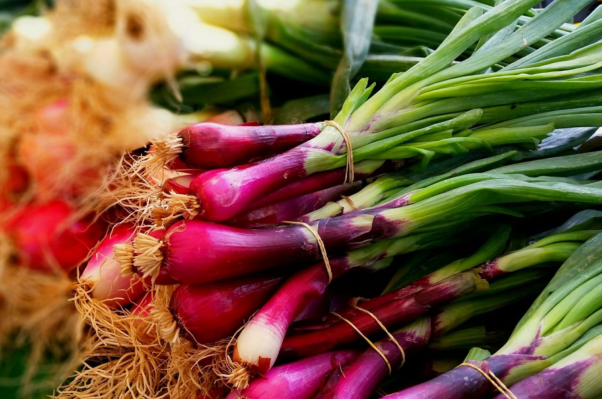 Including scallions in your diet can help improve your gut health. (Image via Pexels / Scott Horton)