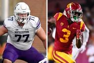 Northwestern's Peter Skoronski and USC's Jordan Addison