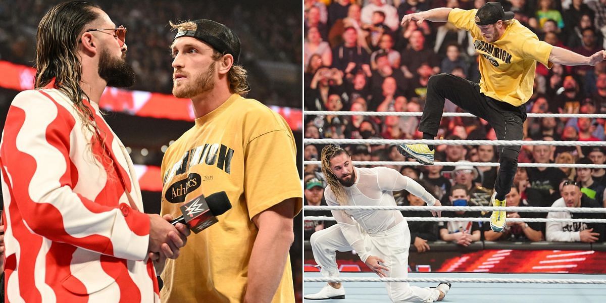Seth Rollins and Logan Paul got physical on WWE RAW