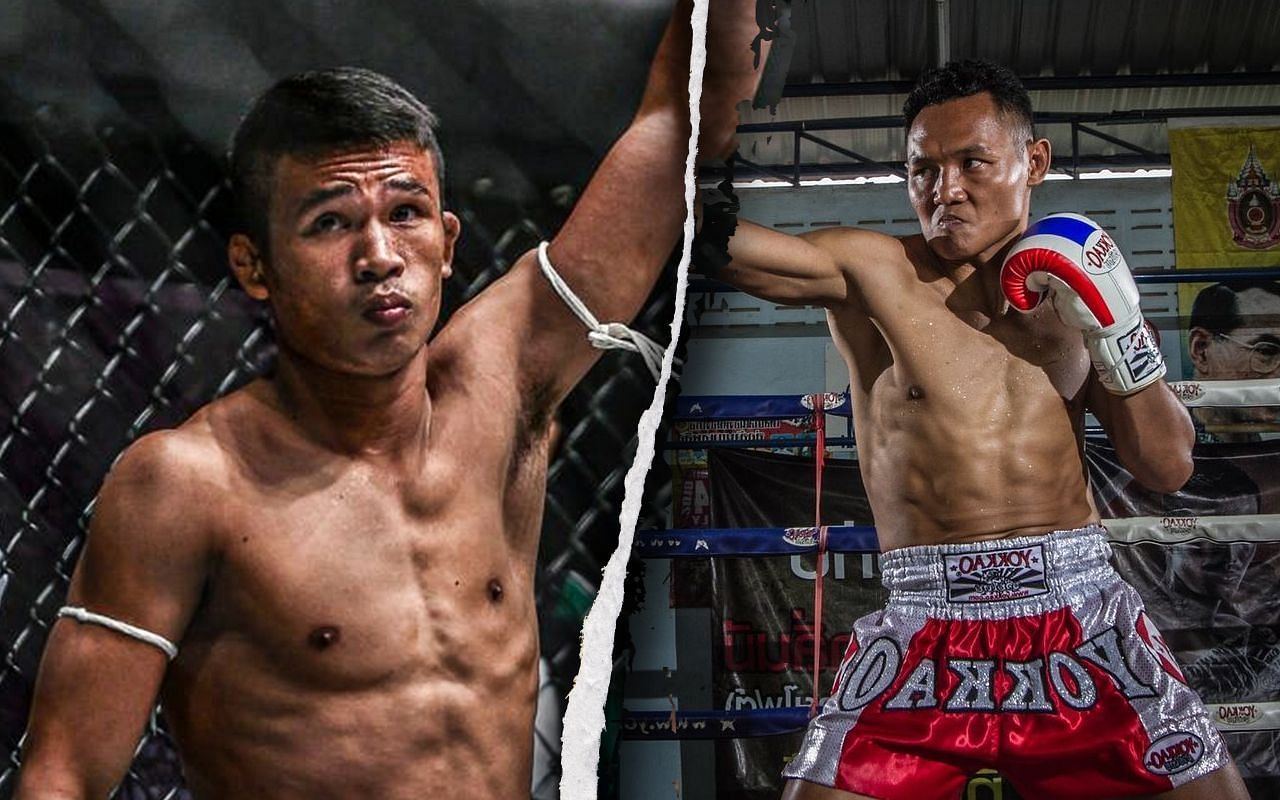 Superlek (Left) reflects on his training with Saenchai (Right)