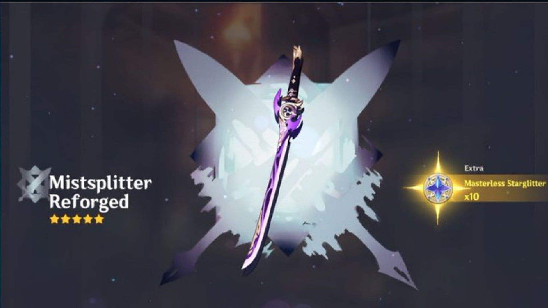 Mistsplitter Reforged is a 5-star sword (Image via HoYoverse)