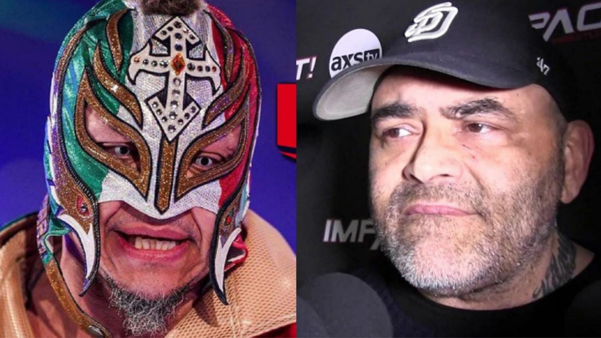 Rey Myterio(left); Konnan(right)