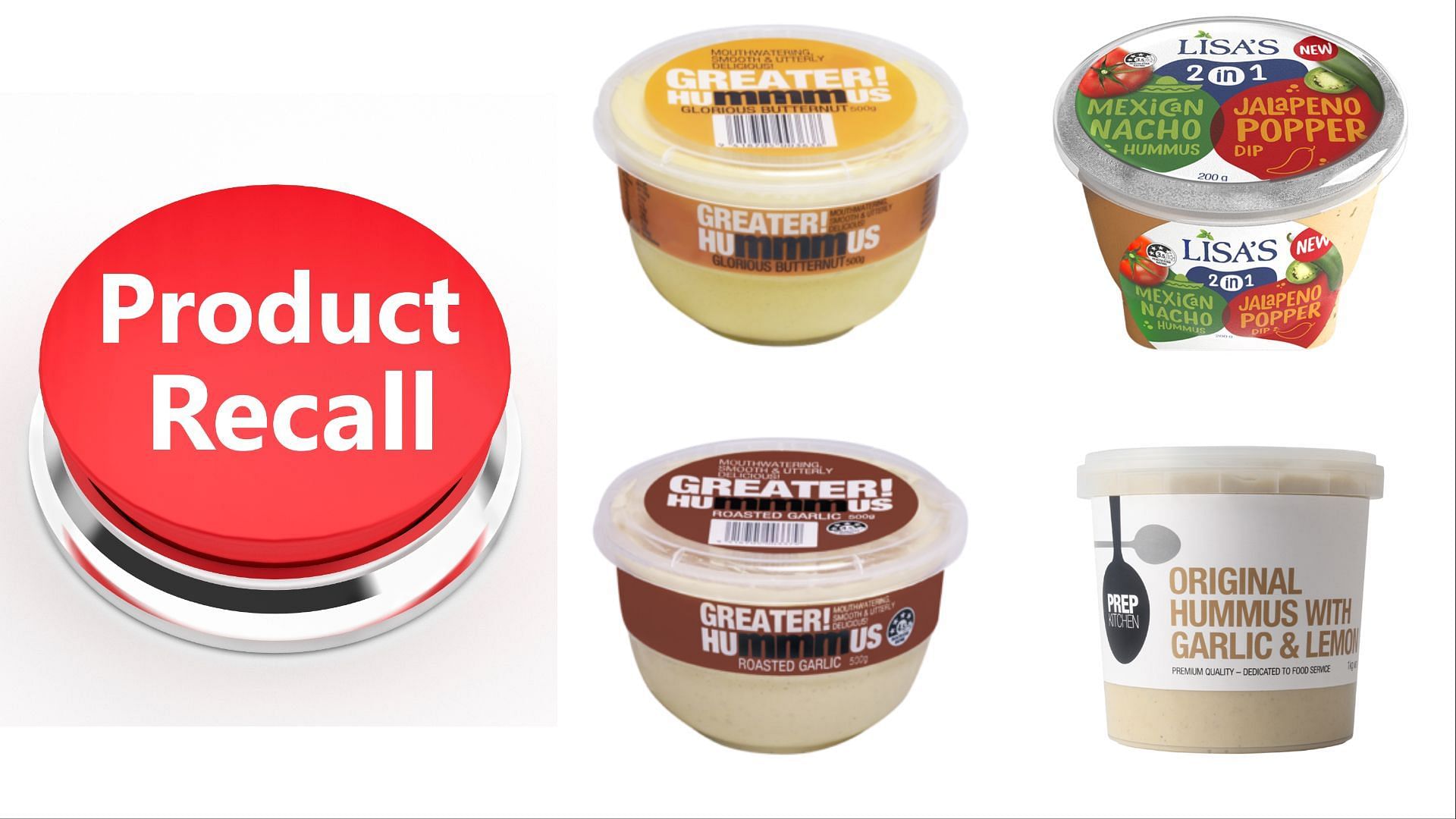 More than 21 Hummus and Tahini products produced by Life Health Foods NZ Ltd and Brelita Foods Ltd recalled over Salmonella concerns (Image via MPI)