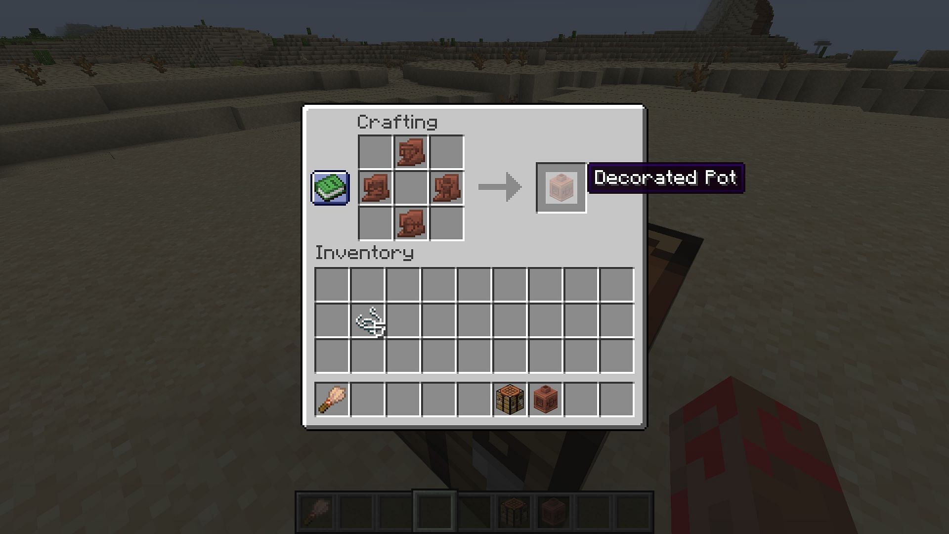 Pottery shards are only used to craft decorated pots in Minecraft 1.20 update (Image via Mojang)