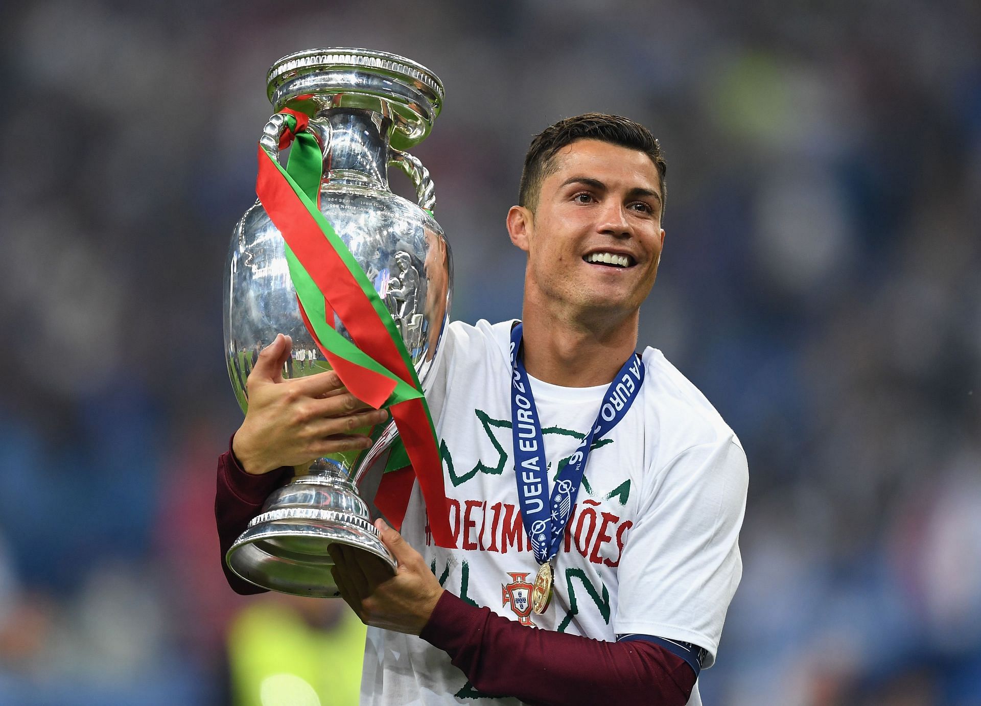 Ronaldo won the Euros in 2016.