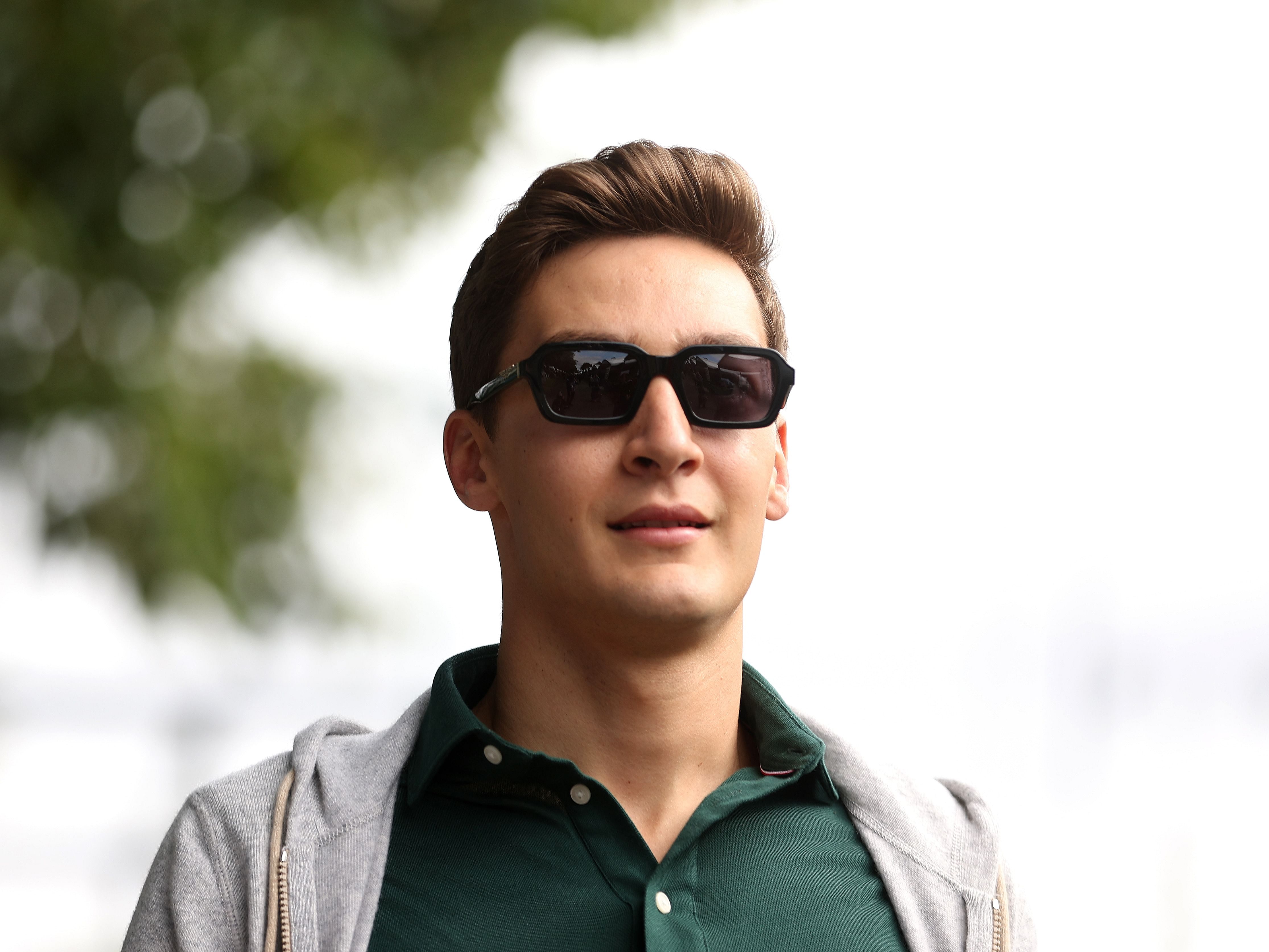 George Russell walks in the paddock during previews ahead of the 2023 F1 Australian Grand Prix. (Photo by Robert Cianflone/Getty Images)