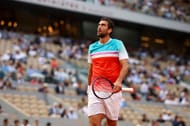 Marin Cilic at the 2022 French Open.