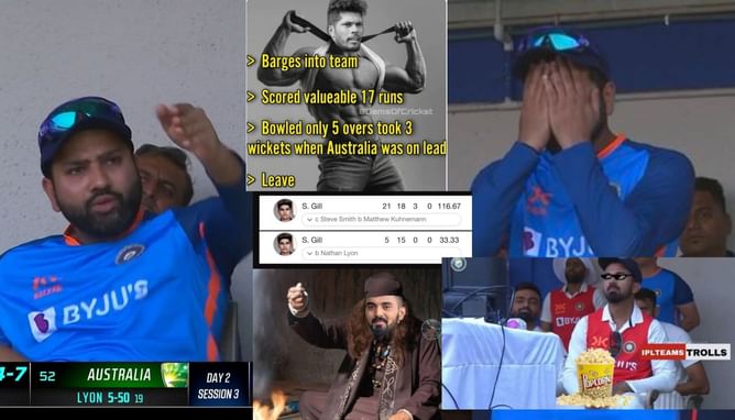 "Somebody's getting fired tomorrow" - Top 10 funny memes from Day 2 of the 3rd Test after Australia reaches a dominant position against India