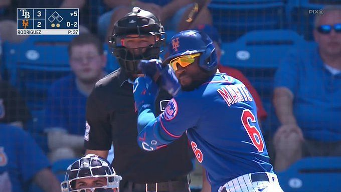 New York Mets fans devastated as Starling Marte gets drilled in the head by  pitch: The season hasn't even STARTED YET, I hate everything